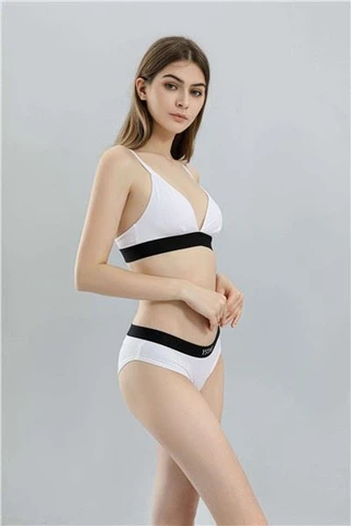 Büyük Beden Nervürlü Bralet